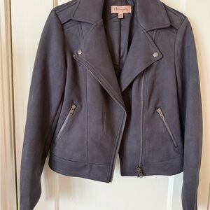 Philosophy Gray Faux Sudede Jacket for Women